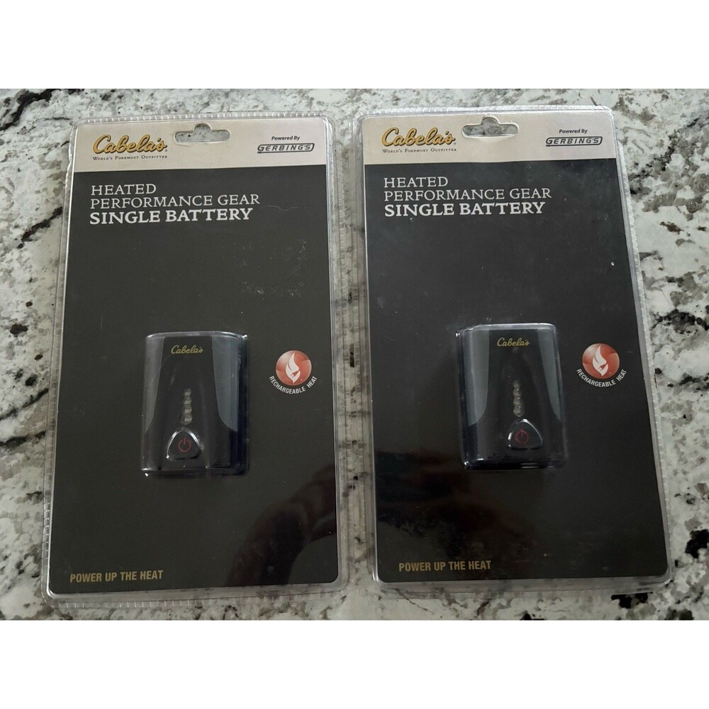 CABELA'S HEATED PERFORMANCE GEAR BATTERY KIT (TWO BATTERIES)